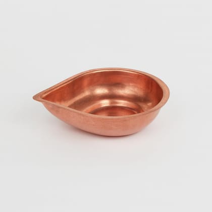 Copper Diya for Puja (Pack of 2) � No. 1 Small Size (47 mm x 57 mm) � Traditional Waterdrop Shape Deepak � Copper Agal Vilakku for Pooja, Home & Office Decor, Festival & Gift Copper Diya for Puja (Pack of 2) � No. 1 Small Size (47 mm x 57 mm) � Traditional Waterdrop Shape Deepak � Copper Agal Vilakku for Pooja, Home & Office Decor, Festival & Gift