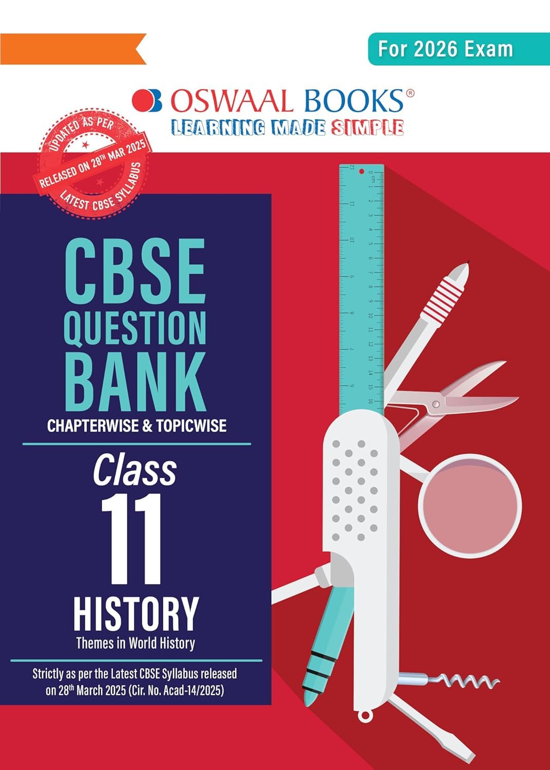 Oswaal CBSE Question Bank Class 11 History For 2026 Exam Paperback � 3 April 2025 [Paperback] Oswaal Books And Learning Private Limited