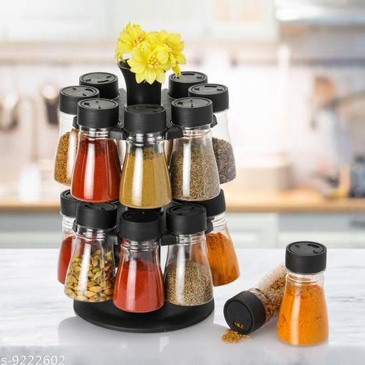 PacificSurf 16 in 1 Revolving Condiment Set, Spice Rack