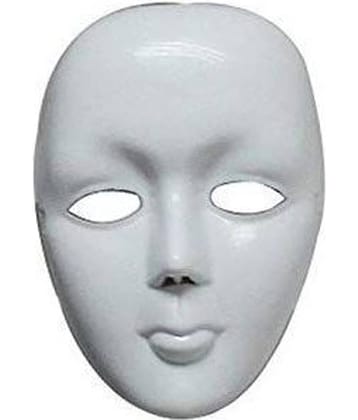 Kaku Fancy Dresses Mime Face For Dance/Hip Hop Dance  Face/Dancing  Face For Kids/Halloween  Face - White for Girls and Boys