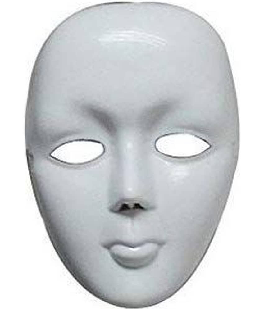 Kaku Fancy Dresses Mime Face For Dance/Hip Hop Dance  Face/Dancing  Face For Kids/Halloween  Face - White for Girls and Boys