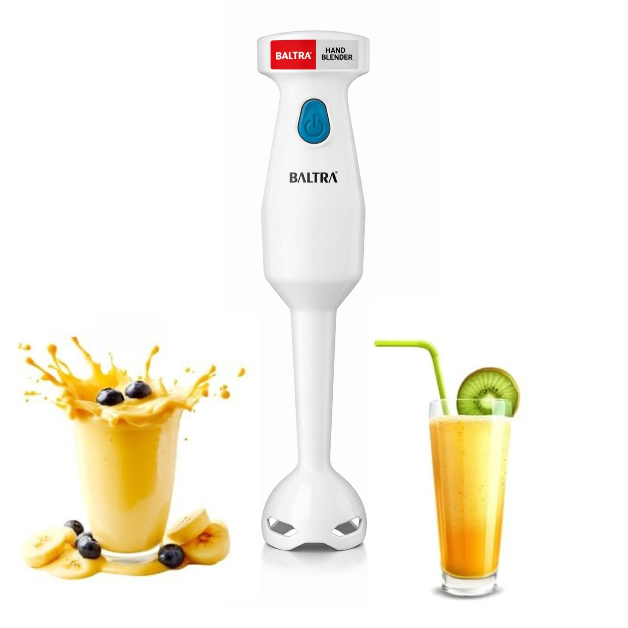 Baltra Hand Blender | Powerful 250W Motor with Rust Free | Easy single trigger operation | Specially designed blades | Ergonomically designed | Kitchen Using Electric Blender - 2 Year warranty