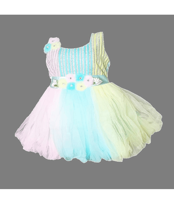 harshvardhanmart Pack of 1 Baby Girls Net Frock ( Multi )