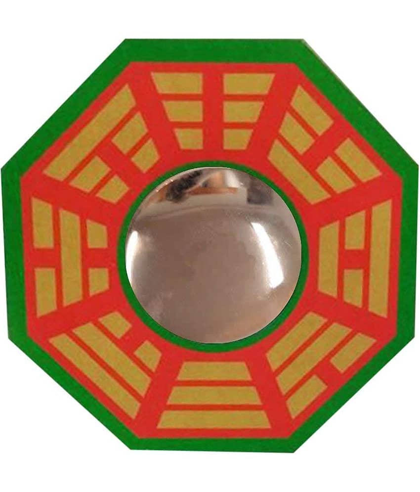 Feng Shui Chinese Convex Vastu Bagua(Pa KUA) Mirror for Positive(Chi) Energy | Wall/Door Decor for Protection