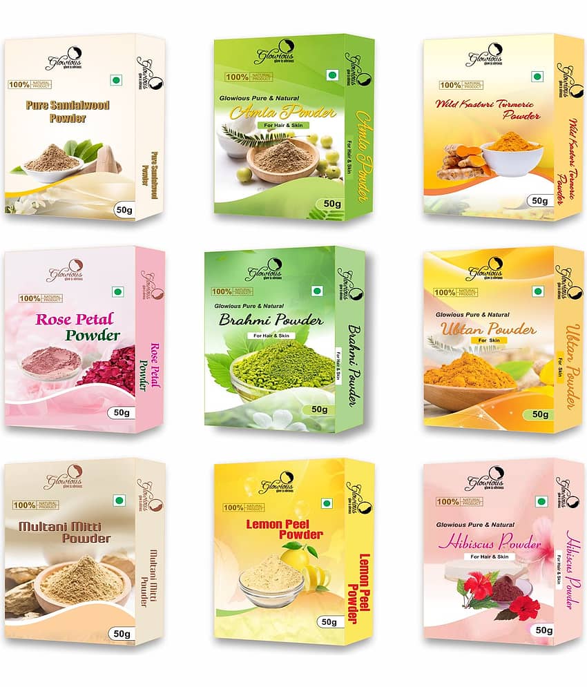 glowious - Skin Toning Face Pack for Normal Skin ( Pack of 9 )
