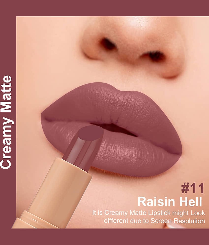 One Wish Fuchsia Pink Matte Long Lasting Creme Lipstick ( Pack of 1 )
