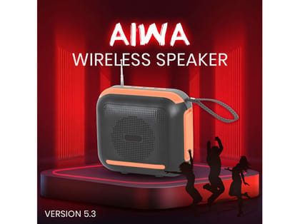 UNIX AIWA Pulse Wireless Speaker - Orange