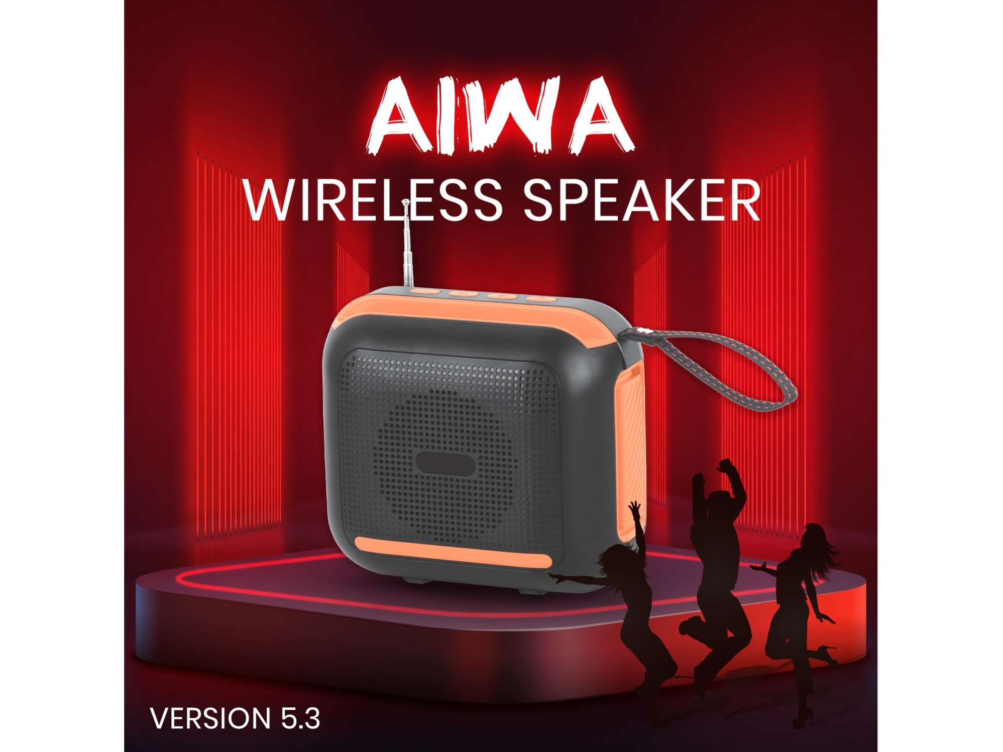UNIX AIWA Pulse Wireless Speaker - Orange