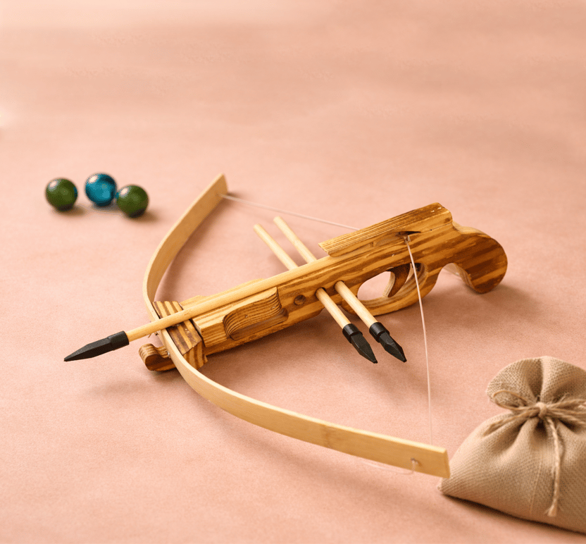 Handcrafted Wooden Dhanush (Bow) – Budhni Lacquerware Craft