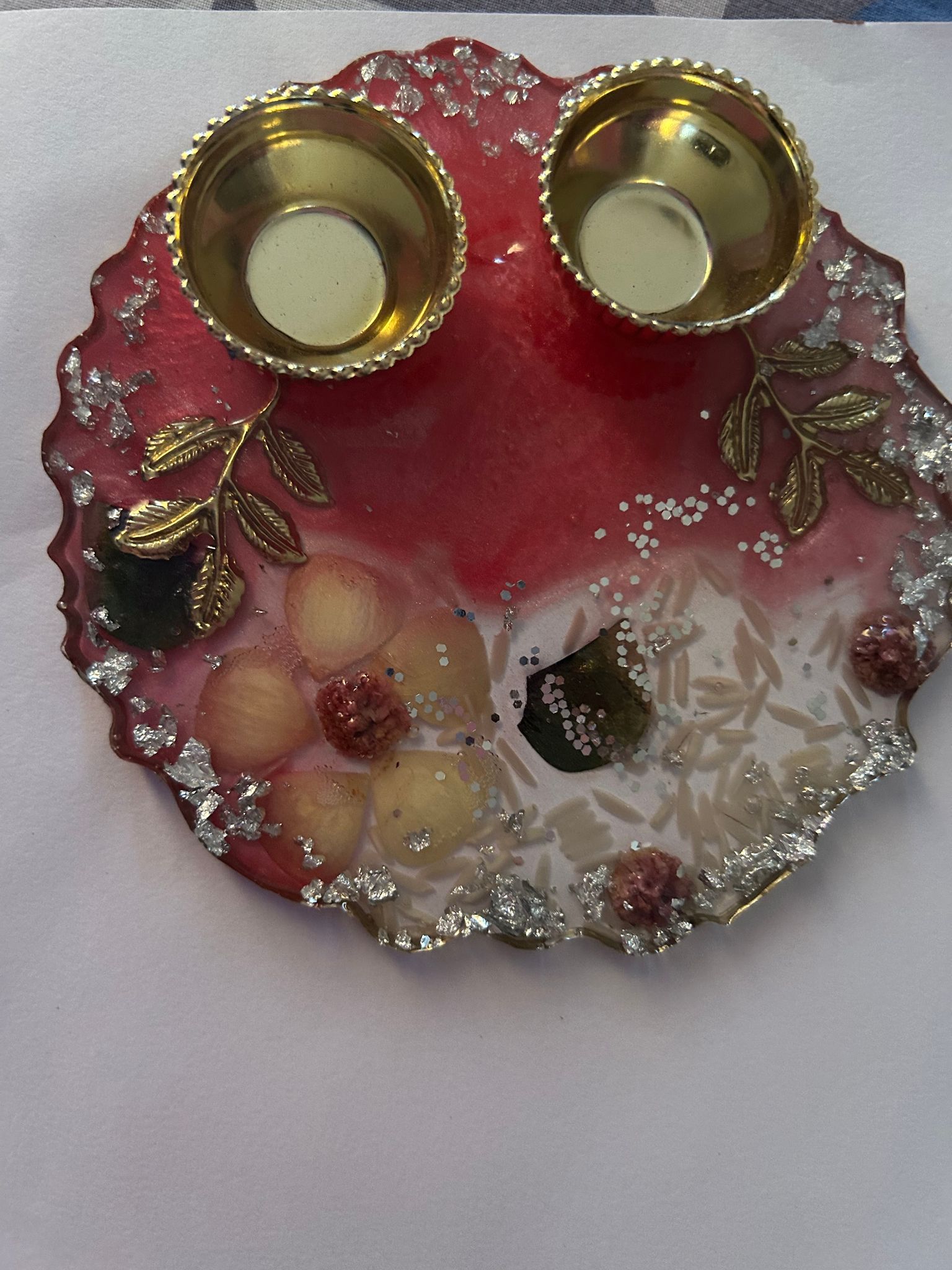 Resin puja thali