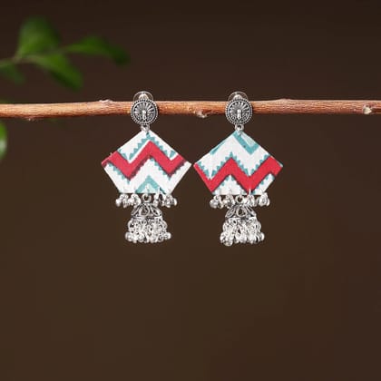 Multicolor - Mohini Handcrafted GS Fabart Earrings Multicolor - Mohini Handcrafted GS Fabart Earrings
