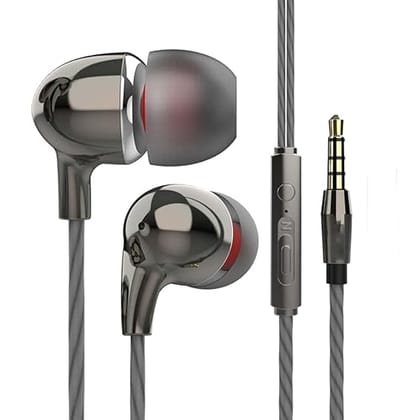 Wired Earphone For All Type B Mobiles Universal Wired Earphones Headphone Handsfree Headset Music with 3.5mm Jack Hi-Fi Gaming Sound Music HD Stereo Audio Sound with Original Best High Sound Quality Earphone