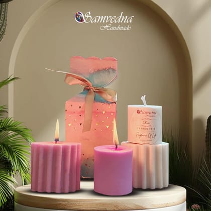 Samvedna Handmade Aroma Gift Candles Set (2-Pack) – Soothing Soya Wax with Aromatic Fragrance, Perfect for Gifts and Anniversaries Samvedna Handmade Aroma Gift Candles Set (2-Pack) – Soothing Soya Wax with Aromatic Fragrance, Perfect for Gifts and Anniversaries