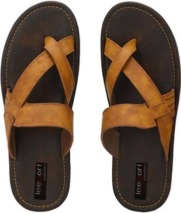 Leeport Tan Flip Flops