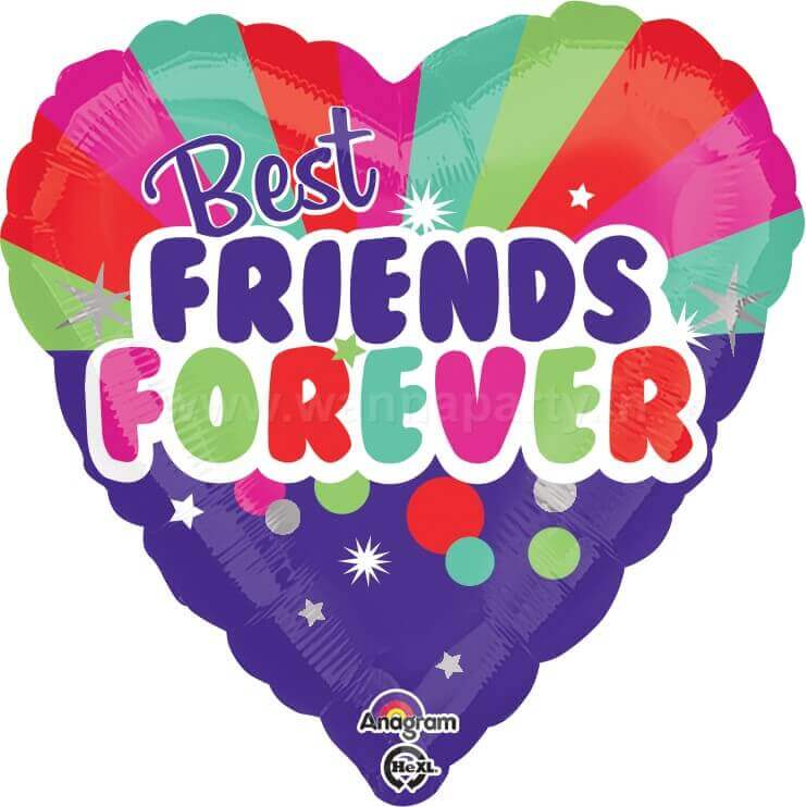 Wanna Party Best Friends Forever Balloons 18"