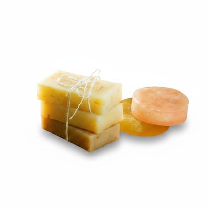 Artisanal Natural Bathing Soap Bar Set