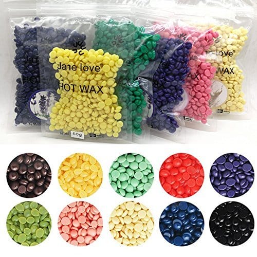 Elecsera New Depilatory Wax Hot Film Hard Wax Pellet Waxing Bikini Hair Removal Bean -100 g