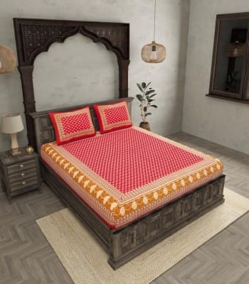 Soft Cotton Floral Double Bedsheet Set Soft Cotton Floral Double Bedsheet Set