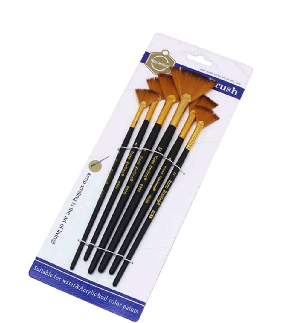 Fan Brush - 6 pcs