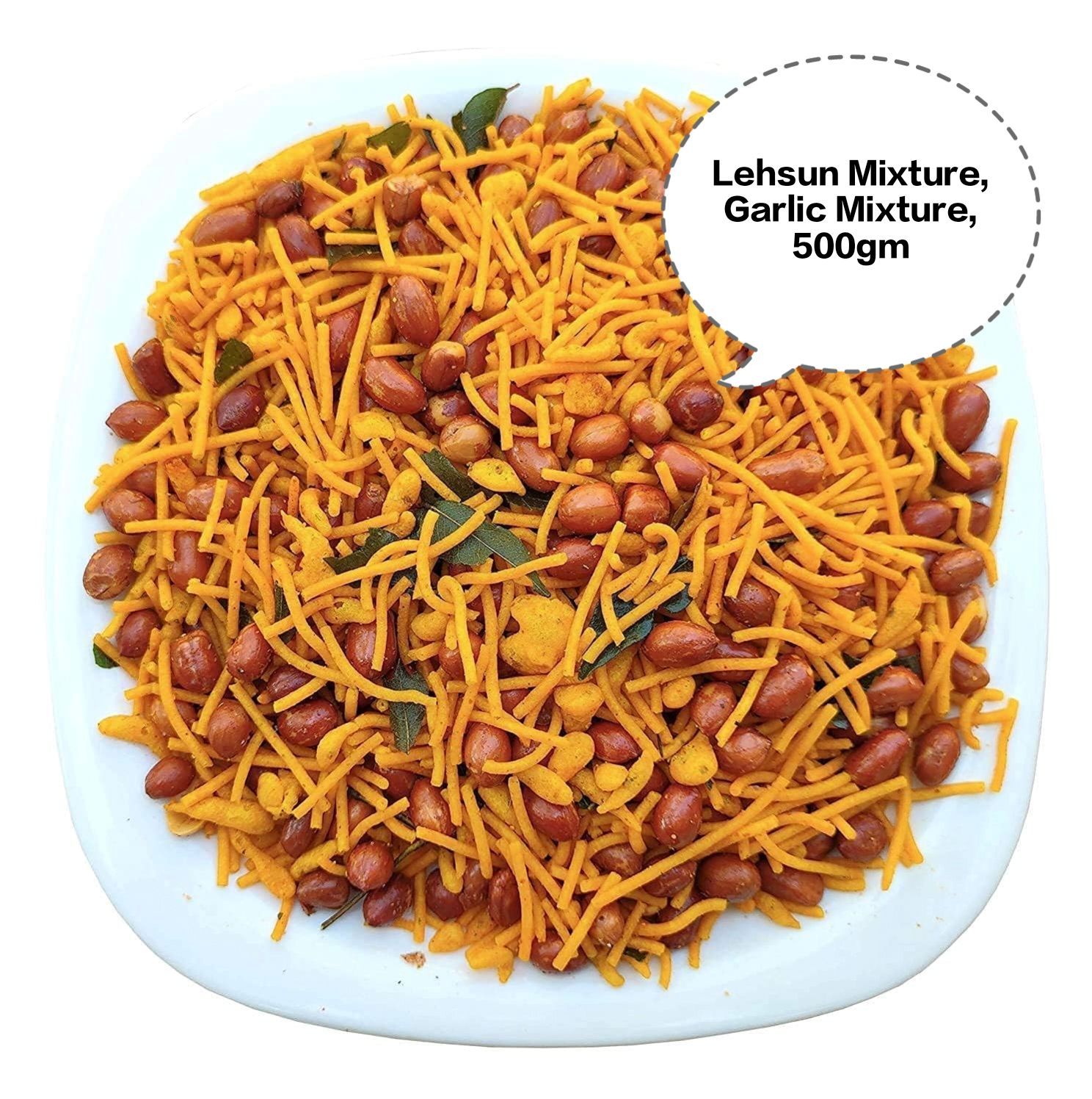 Lehsun Mixture, Garlic Mixture, Poondu Mixture, Spicy Mixture, Garlic Namkeen 500gm