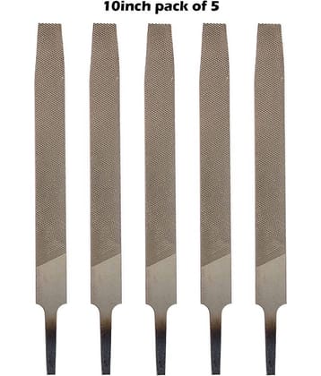 Flat Engineer's File Tool 10Inch (250mm) (Pack Of 5) File & Rasp Flat