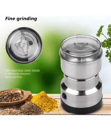Mini Electric 150 Watt Dry Mixer Grinder for Coffee and Spices Stainless Steel 1 Coffee Grinder