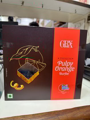 Premium pulpy orange burfee 500gm