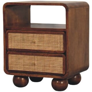 Larissa 2 Drawer Chestnut Nightstand