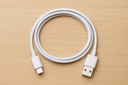 Premium USB-A to USB-C Fast Charging & Data Sync Cable  1 Meter (White)