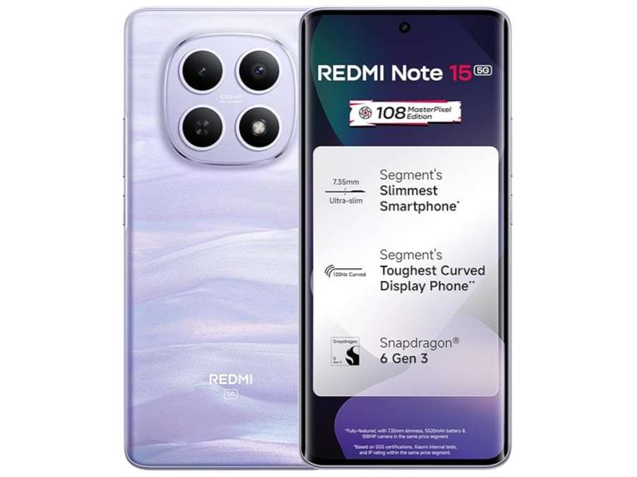 Redmi Note 15 5G Smartphone 8GB RAM, 128GB Storage - Mist Purple