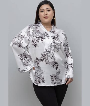 Purys Women's Satin Regular Top ( White )