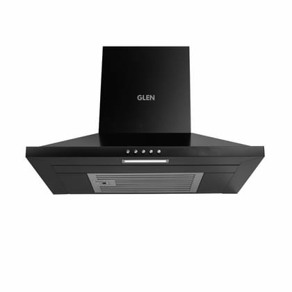 Electric Kitchen Chimney, Pyramid Shape SS Baffle filter 60cm 1100 m³/h - Black (6049 IN BLK)