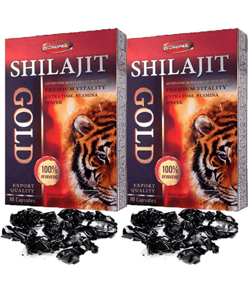 VEDHAHI AYURVEDIC Dr Chopra Shilajit gold - Cap 10 no.s (Pack of 3)