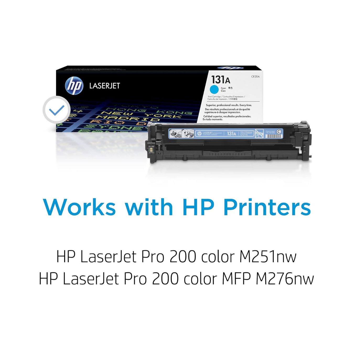 HP 131A Cyan Original LaserJet Toner Cartridge (CF211A)