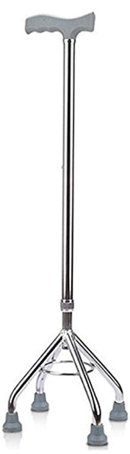 TAN45 Walking Stick with 4 Legs (Quadripod) | Adjustable Height Aluminium Walking Stick for Old People | Heavy Duty & Portable Walking Aid for Seniors & Medical Recovery Use