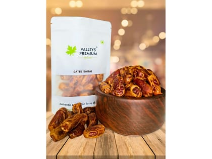 Valleys Premium Saudi Arabian Sagai Dates  - 400 Gram