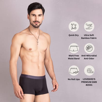 Lovebirds Underwear Most Expensive Silver Ions Printed Man Trunk