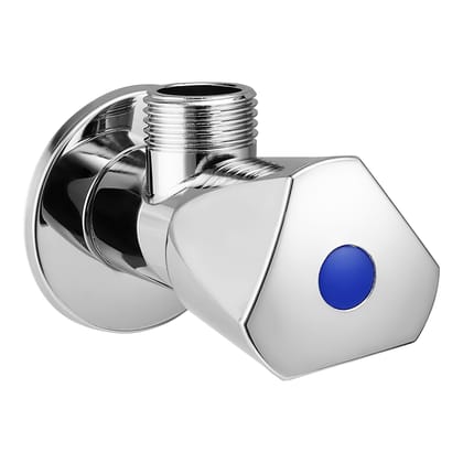 Orvos Angle Valve, Triangular, Premium 304 Stainless Steel Chrome Plated Body with Full Brass Cartridge Inside, Set of 1, for Hot & Cold Supply to Geysers, Sinks, Basins and Flush Tanks Orvos Angle Valve, Triangular, Premium 304 Stainless Steel Chrome Plated Body with Full Brass Cartridge Inside, Set of 1, for Hot & Cold Supply to Geysers, Sinks, Basins and Flush Tanks