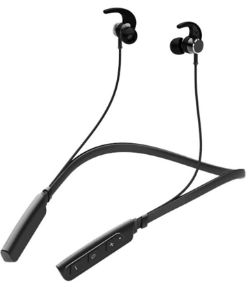 Neo ROKERZ Bluetooth Bluetooth Neckband On Ear 40 Hours Playback Active Noise cancellation IPX4(Splash & Sweat Proof) Black