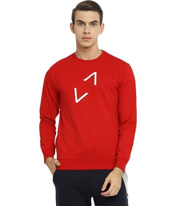 YUUKI Red Polyester Fleece Sweatshirt