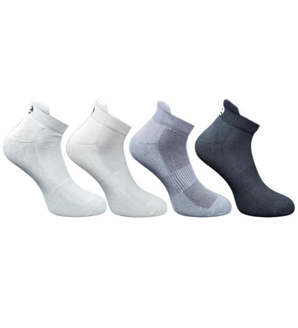 4_Pair Set Unisex Casual Cotton Printed Ankle Length Socks (Multicolor)-PID63502
