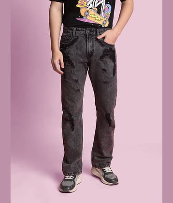 Bene Kleed Men Relaxed Fit Low Distress Heavy Fade Jeans