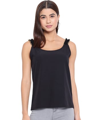 OTIRA Women's Crepe Regular Top ( Black )