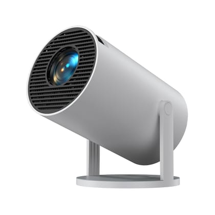 Portronics Beem 440 Smart LED Projector with 720p HD Resolution, Rotatable Design, Built-in Streaming Apps (Netflix, Prime Video, Hotstar), 2000 Lumens, Screen Mirroring, 3 Watts Speaker (White)