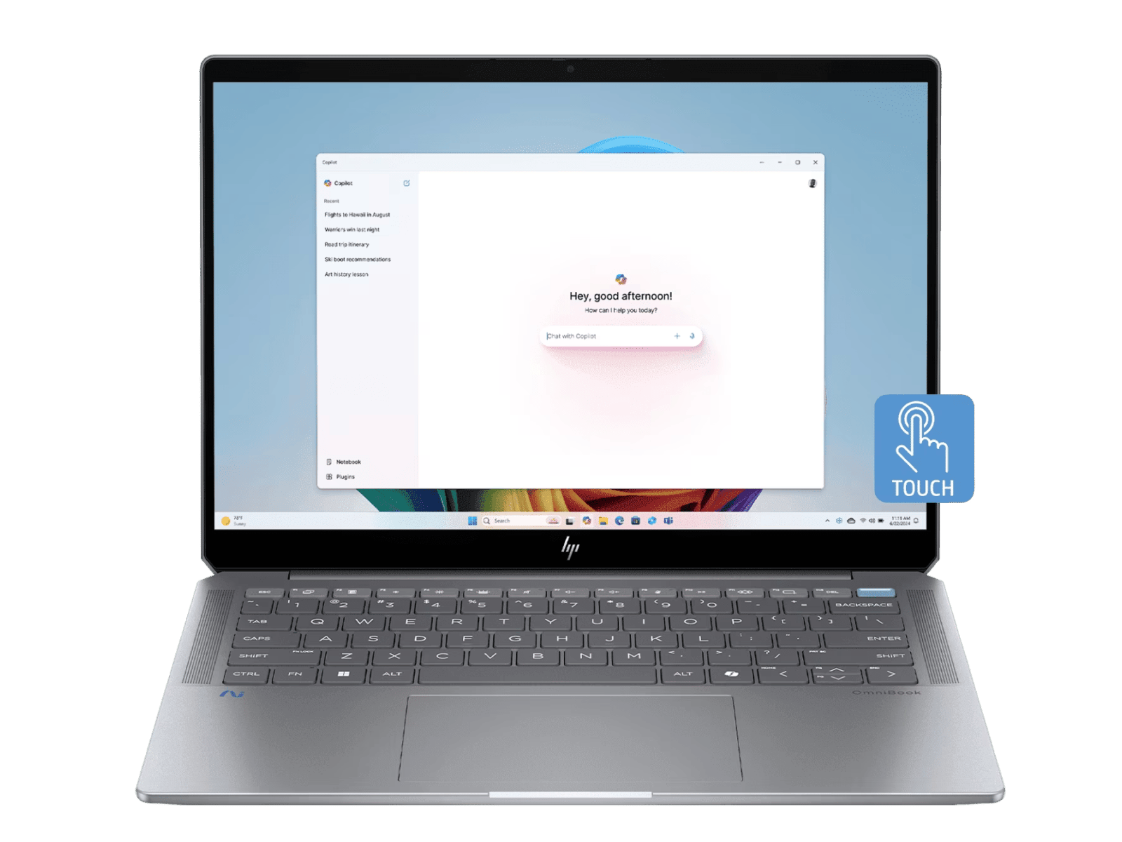 HP OmniBook Ultra Next Gen AI Laptop, AMD Ryzen™ AI 9 processor, 32 GB LPDDR5X-7500 ,1 TB SSD Hard Drive, Silver, 14-fd0009AU.