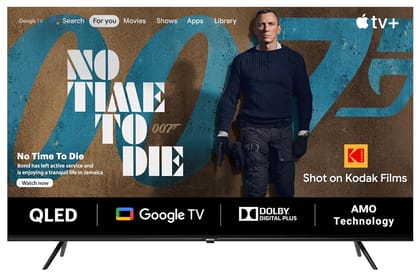 Kodak 139 Cm (55 Inches) Matrix Series 4K Ultra Hd Smart QLED Google Tv 55Mt5022, Black Black