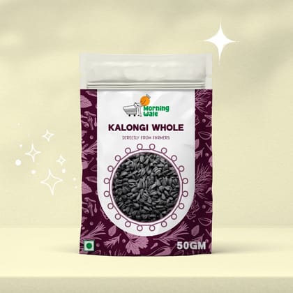 Morning Wale Whole Kalonji / Nigella Seeds (90g) | Onion Seeds | For Naan & Pickles