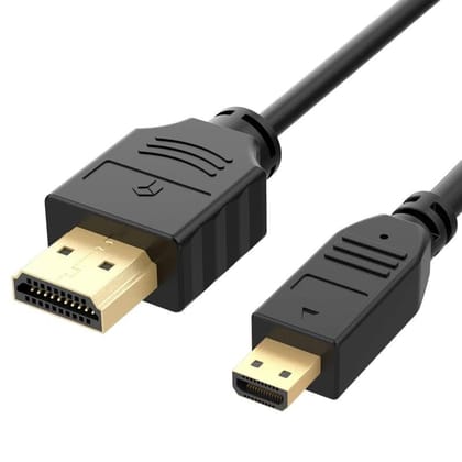 HDMI (Type A) to Micro HDMI (Type D) Cable , High-Speed with Ethernet for Raspberry Pi 4, Raspberry Pi 400, GoPro Hero 7, Sony A6000/A6300, Nikon B500 Camera (1m) HDMI (Type A) to Micro HDMI (Type D) Cable , High-Speed with Ethernet for Raspberry Pi 4, Raspberry Pi 400, GoPro Hero 7, Sony A6000/A6300, Nikon B500 Camera (1m)