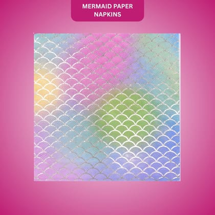 Mermaid Paper Napkins - 20PC