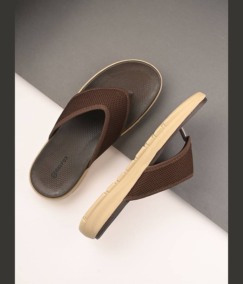 Big Fox Brown Men's Thong Flip Flop